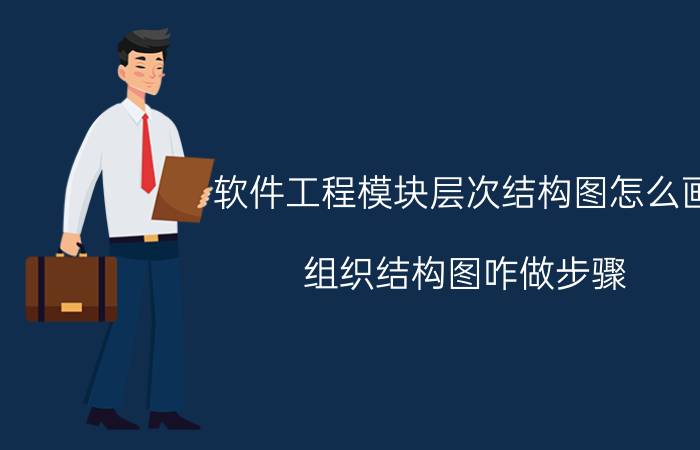 软件工程模块层次结构图怎么画 组织结构图咋做步骤？